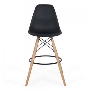 Scaun bar, suport picioare, plastic ABS, negru, ABS 139