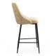 Beige bar stool, fixed, classic, modern ABS 143
