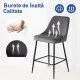 Scaun de bar gri, fix, clasic, modern ABS 143
