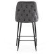 Scaun de bar gri, fix, clasic, modern ABS 143