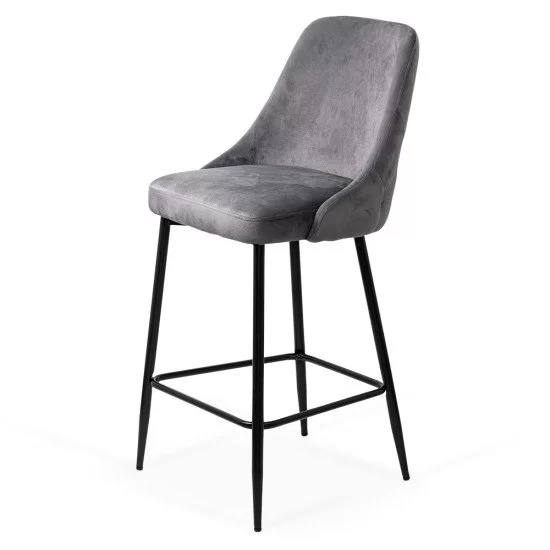 Scaun de bar gri, fix, clasic, modern ABS 143