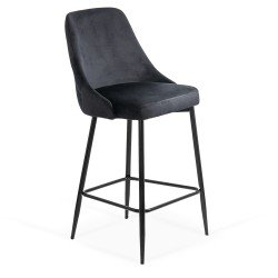 Black bar stool, fixed, classic, modern ABS 143 Black bar stool, fixed, classic, modern ABS 143