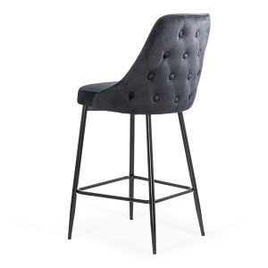 Scaun de bar negru, fix, clasic, modern ABS 143 Scaun de bar negru, fix, clasic, modern ABS 143