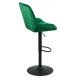Scaun de bar reglabil din catifea ABS 145 verde