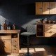 Scaun bar ecopiele ABS 147 gri