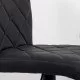 Scaun de bar reglabil pe inaltime si rotativ din piele eco ABS 147 negru