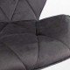 ABS velvet bar stool 149 gray