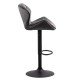 ABS velvet bar stool 149 gray
