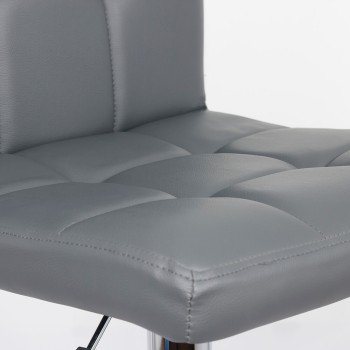 Scaun bar cu spatar rotativ ABS 191 gri