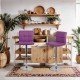 Modern swivel bar stools ABS 191 purple