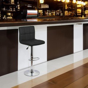 Scaune bar tapitate ABS 191 negru Scaune bar tapitate ABS 191 negru