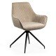 Scaune living rotative din catifea OFF 0223 bej