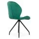 Scaun dining catifea cu picioare metalice BUC 205 verde