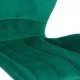 Scaun dining catifea cu picioare metalice BUC 205 verde