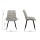 Scaun living din catifea si cadrul metalic BUC 206 crem Scaun living din catifea si cadrul metalic BUC 206 crem
