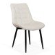 Velvet living chair and metal frame BUC 206 cream