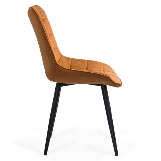 Velvet living chair and metal frame BUC 206 yellow Velvet living chair and metal frame BUC 206 yellow