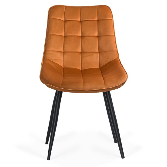 Velvet living chair and metal frame BUC 206 yellow Velvet living chair and metal frame BUC 206 yellow