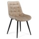 Velvet living chair and metal frame BUC 206 beige Velvet living chair and metal frame BUC 206 beige
