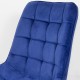 Velvet living chair and metal frame BUC 206 light blue