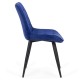 Velvet living chair and metal frame BUC 206 light blue