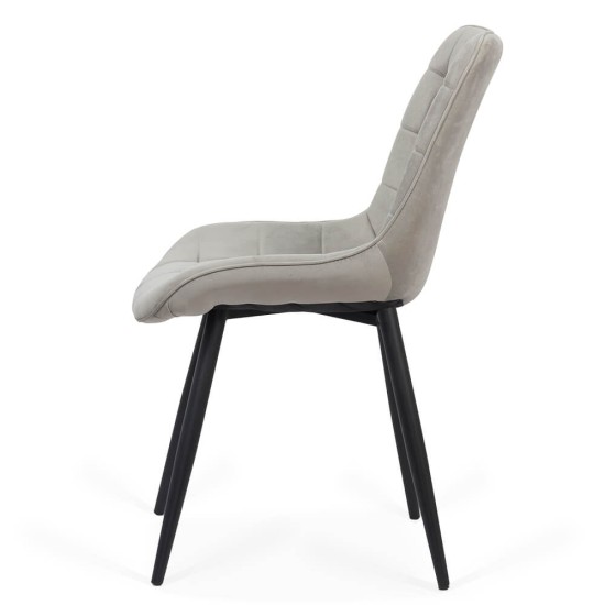 Velvet living chair and metal frame BUC 206 gray Velvet living chair and metal frame BUC 206 gray