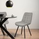 Velvet living chair and metal frame BUC 206 gray Velvet living chair and metal frame BUC 206 gray