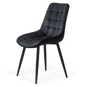 Velvet living room chair BUC 206 black Velvet living room chair BUC 206 black