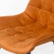 Scaun living din catifea si cadrul metalic BUC 206 portocaliu Scaun living din catifea si cadrul metalic BUC 206 portocaliu
