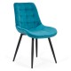 Velvet living chair and metal frame BUC 206 turquoise