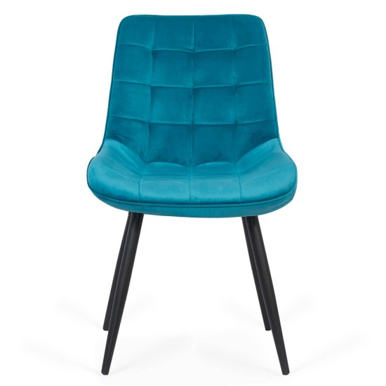 Velvet living chair and metal frame BUC 206 turquoise Velvet living chair and metal frame BUC 206 turquoise