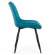 Velvet living chair and metal frame BUC 206 turquoise