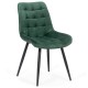 Scaun living din catifea si cadrul metalic BUC 206 verde Scaun living din catifea si cadrul metalic BUC 206 verde