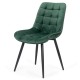 Velvet living chair and metal frame BUC 206 green