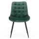Scaun living din catifea si cadrul metalic BUC 206 verde Scaun living din catifea si cadrul metalic BUC 206 verde