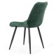 Velvet living chair and metal frame BUC 206 green