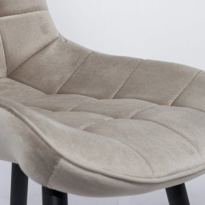 Velvet living chair and metal frame BUC 206 beige Velvet living chair and metal frame BUC 206 beige