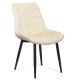 Scaun living din catifea si cadrul metalic BUC 206 crem Scaun living din catifea si cadrul metalic BUC 206 crem