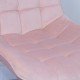 Velvet living chair and metal frame BUC 206 pink Velvet living chair and metal frame BUC 206 pink