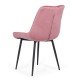 Scaun living din catifea si cadrul metalic BUC 206 roz Scaun living din catifea si cadrul metalic BUC 206 roz