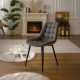Scaun living din catifea BUC 206 gri