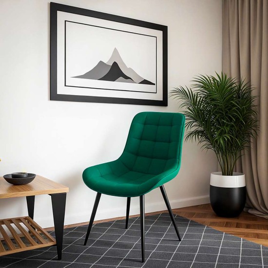 Scaun living catifea BUC 206 verde