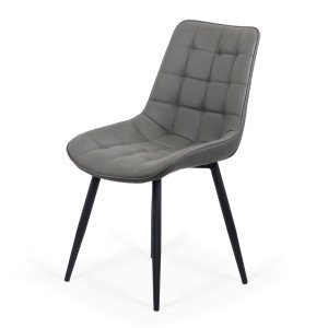 Eco leather kitchen chair BUC 206P gray Eco leather kitchen chair BUC 206P gray