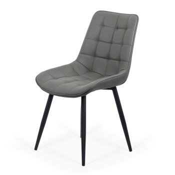 Scaun bucătărie piele eco BUC 206P gri