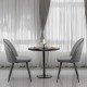 Velvet living room chair with black legs BUC 207 grey Velvet living room chair with black legs BUC 207 grey
