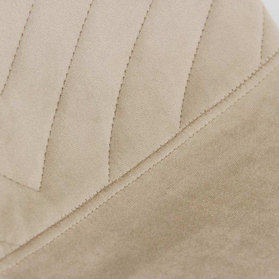 Velvet living room chair with black legs BUC 208 beige Velvet living room chair with black legs BUC 208 beige