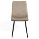 Velvet living room chair with black legs BUC 208 beige Velvet living room chair with black legs BUC 208 beige