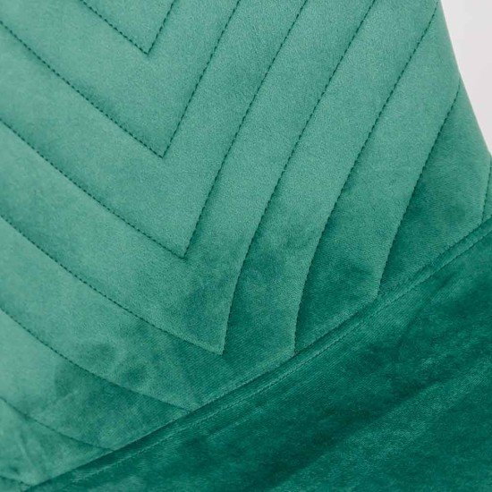 Velvet living room chair with black legs BUC 208 green Velvet living room chair with black legs BUC 208 green