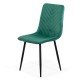 Velvet living room chair with black legs BUC 208 green Velvet living room chair with black legs BUC 208 green