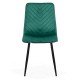 Velvet living room chair with black legs BUC 208 green Velvet living room chair with black legs BUC 208 green